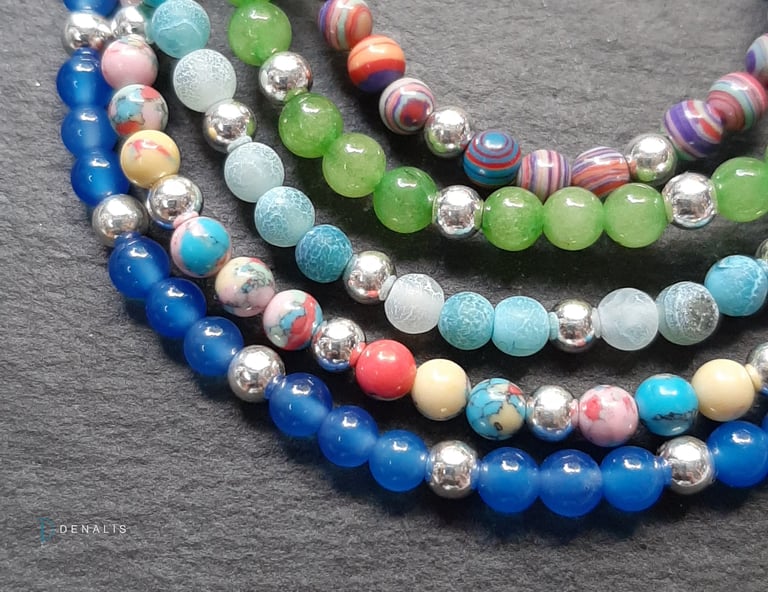 Matilde semi precious 'plus one' bracelets Image 3