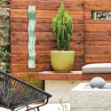 Metal Wall Art Home Decor- Affinity Mint- Abstract Contemporary Modern Garden