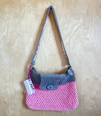 Image 2 of Pink & Grey Messenger Bag