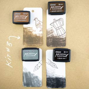 Stamp Pad Mini Kits (Set of 4) -  Ranger Tim Holz Distress Archival Ink 