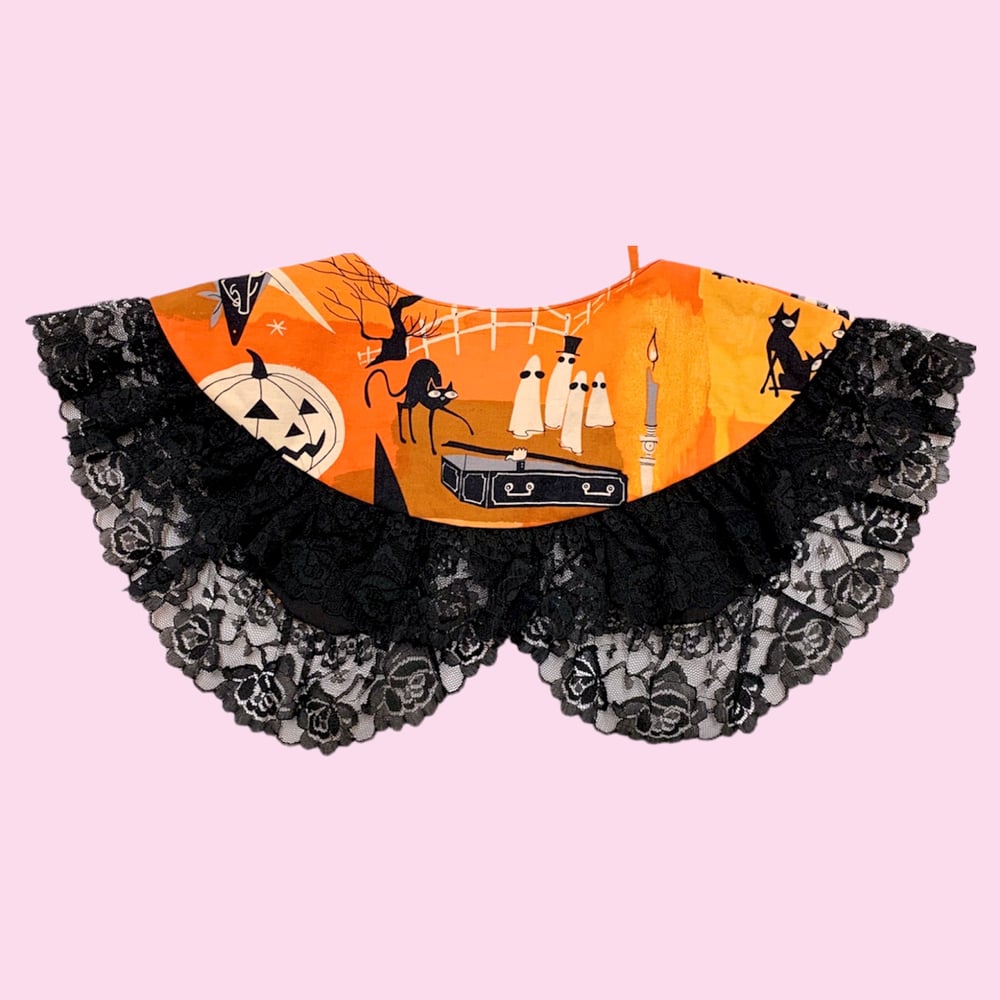 Image of Reversible Detachable Collar — Witches Brew