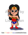 Art Print - Even Wonder Woman Crochets!