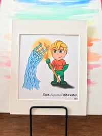 Image 2 of Art Print - Even Aquaman Knits