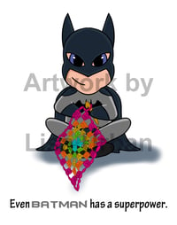 Image 1 of Art Print - Even Batman Crochets