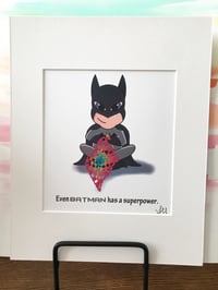 Image 2 of Art Print - Even Batman Crochets