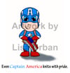 Art Print - Even Captain America Knits