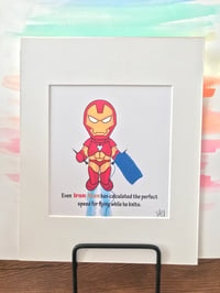 Image 2 of Art Print - Even Iron Man Knits