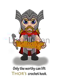 Art Print - Even Thor Crochets