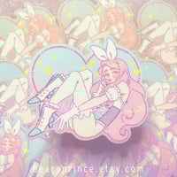 3" Crybaby Primrose Glitter Sticker