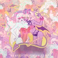 3" Summer Paris&Lillie Glitter Sticker