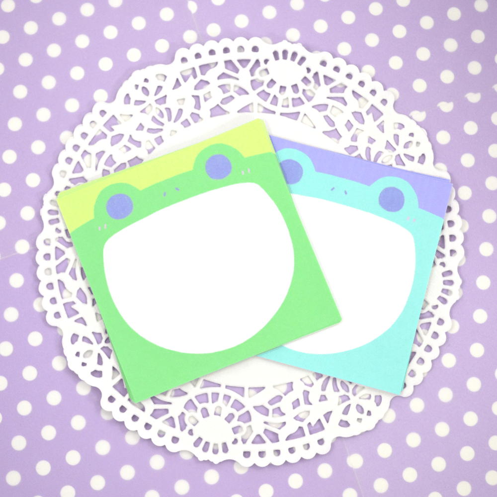 Town Tune Froggy Memo Sheets (Green + Blue)
