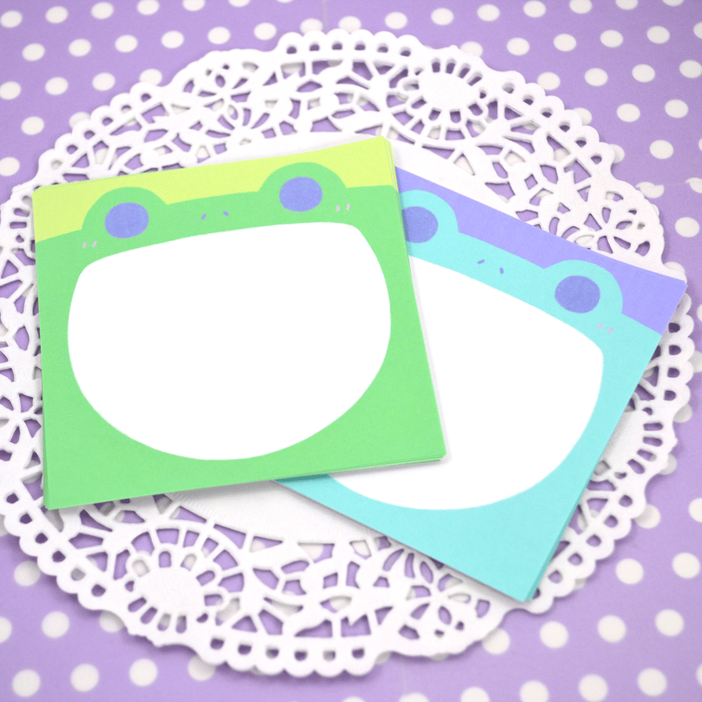 Town Tune Froggy Memo Sheets (Green + Blue)