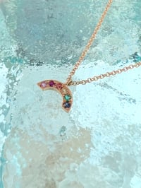 Image 2 of 14k Hawaii rainbow necklace 