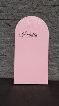 Pink U Shape backdrop 