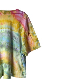 Image 6 of XL Crop Tee in Summer Sunrise Ice Dye