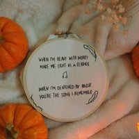 Image 1 of Entry Way Song- Bright Eyes embroider hoop