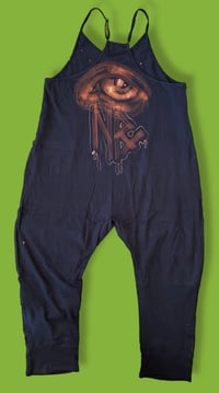 Image 2 of “EVERYONE SHE LOVED SHE TURNED TO STONE” BLEACH PAINTED BAGGY JUMPER SMALL