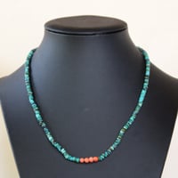 Image 2 of 1 strand Red Mountain turquoise necklace