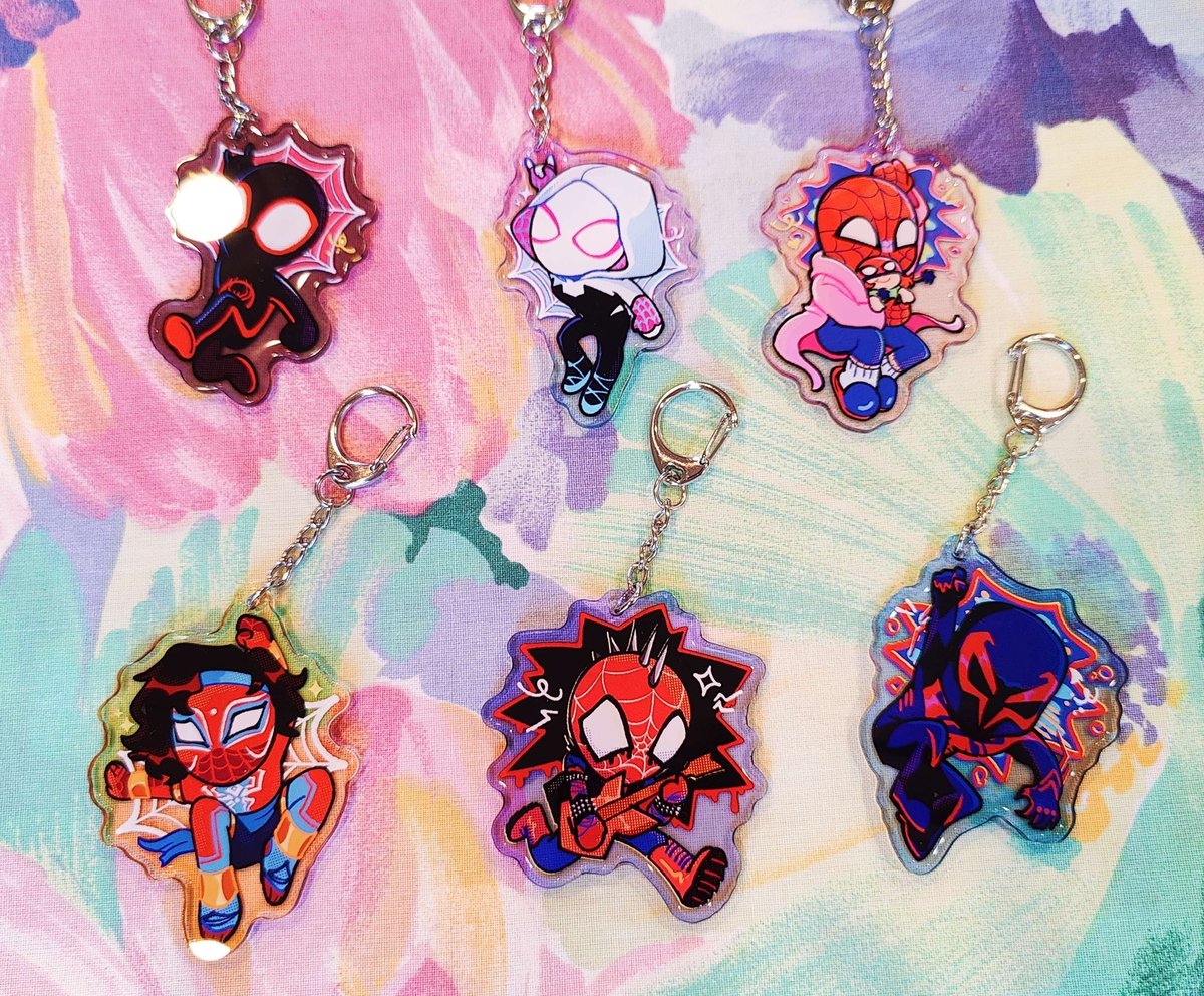 Spider-verse 2.5 Double-sided Acrylic Charm Keychain : Spider Gwen