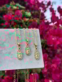 Image 3 of Diamond Virgin Mary Necklace
