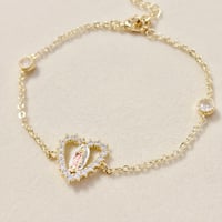 Image 1 of Pink Virgin Mary Heart Bracelet