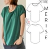 Patron PDF Tee-shirt Petite Merise