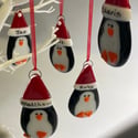 Personalised penguin decoration 