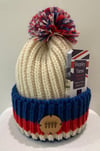 Flat Back 4 'THE '82' British Wool Bobble Hat