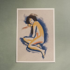 Image of Seated <br> A5 mini print/postcard