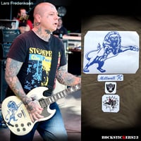 Image 1 of Lars Frederiksen guitar stickers Rancid Leo Millwall FC Gibson SG punk rock, Hardcore