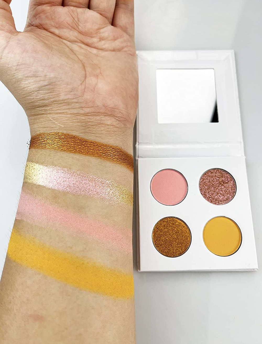 Duo Chrome Matte Eyeshadow Palette - Yellow Series