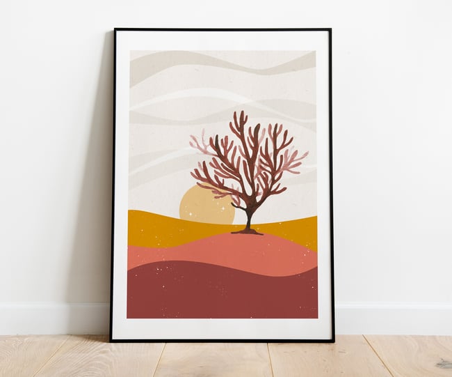 "Coucher de soleil" - Affiche A4