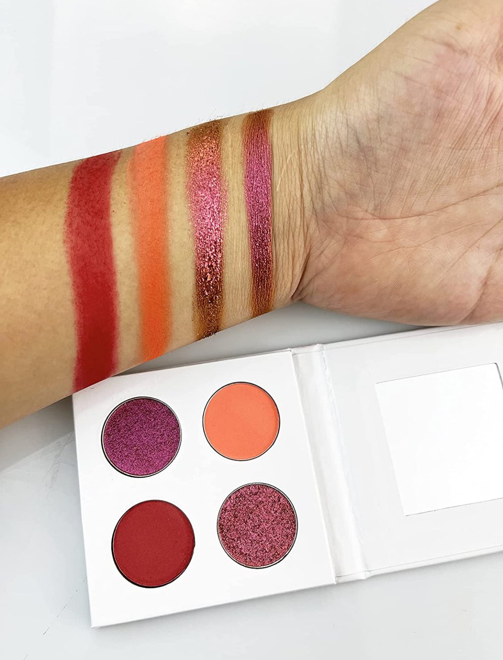 Duo Chrome Matte Eyeshadow Palette - Red Series