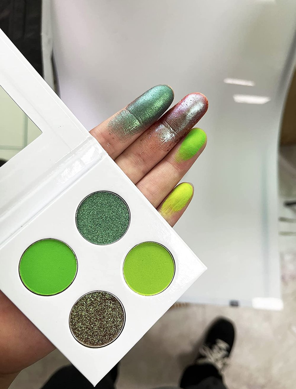 Duo Chrome Matte Eyeshadow Palette - Green Series