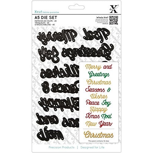 Image of  Xcut | 14 pc. Die Set ~ Christmas Sentiments