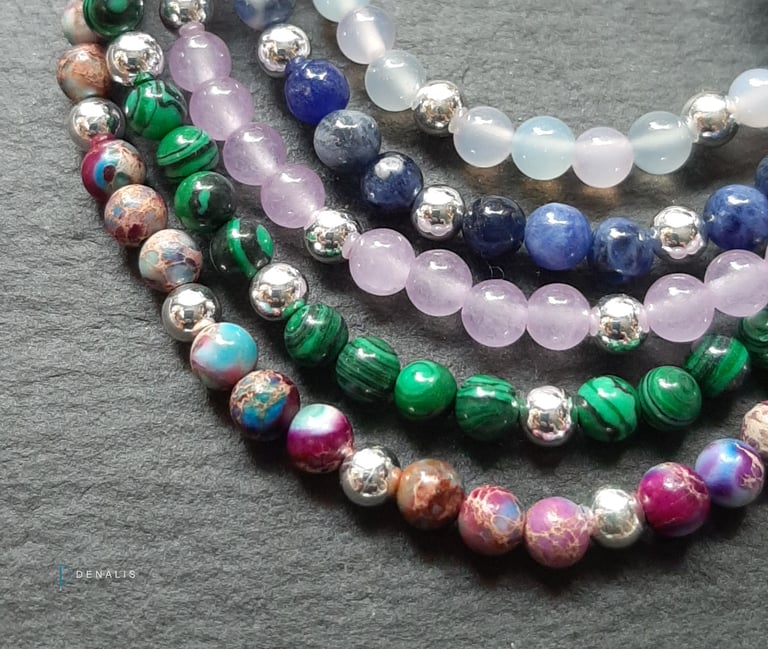 Matilde semi precious 'plus one' bracelets Image 4