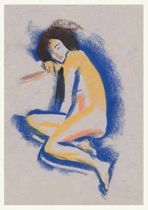 Image of Seated <br> A5 mini print/postcard