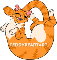 Orange kitty - Sticker