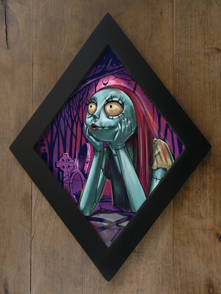 Image of Sally (The Nightmare Before Christmas) Diamond framed Art