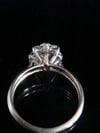VINTAGE 18CT WHITE GOLD DIAMOND 1.20CT CLUSTER RING Si1 AND H-I COLOUR