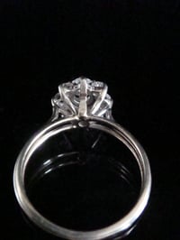 Image 3 of VINTAGE 18CT WHITE GOLD DIAMOND 1.20CT CLUSTER RING Si1 AND H-I COLOUR
