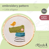 Embroidery pattern_ little alligator