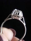 VINTAGE 18CT WHITE GOLD DIAMOND SOLITAIRE RING Si1 AND H-I COLOUR 0.40CT