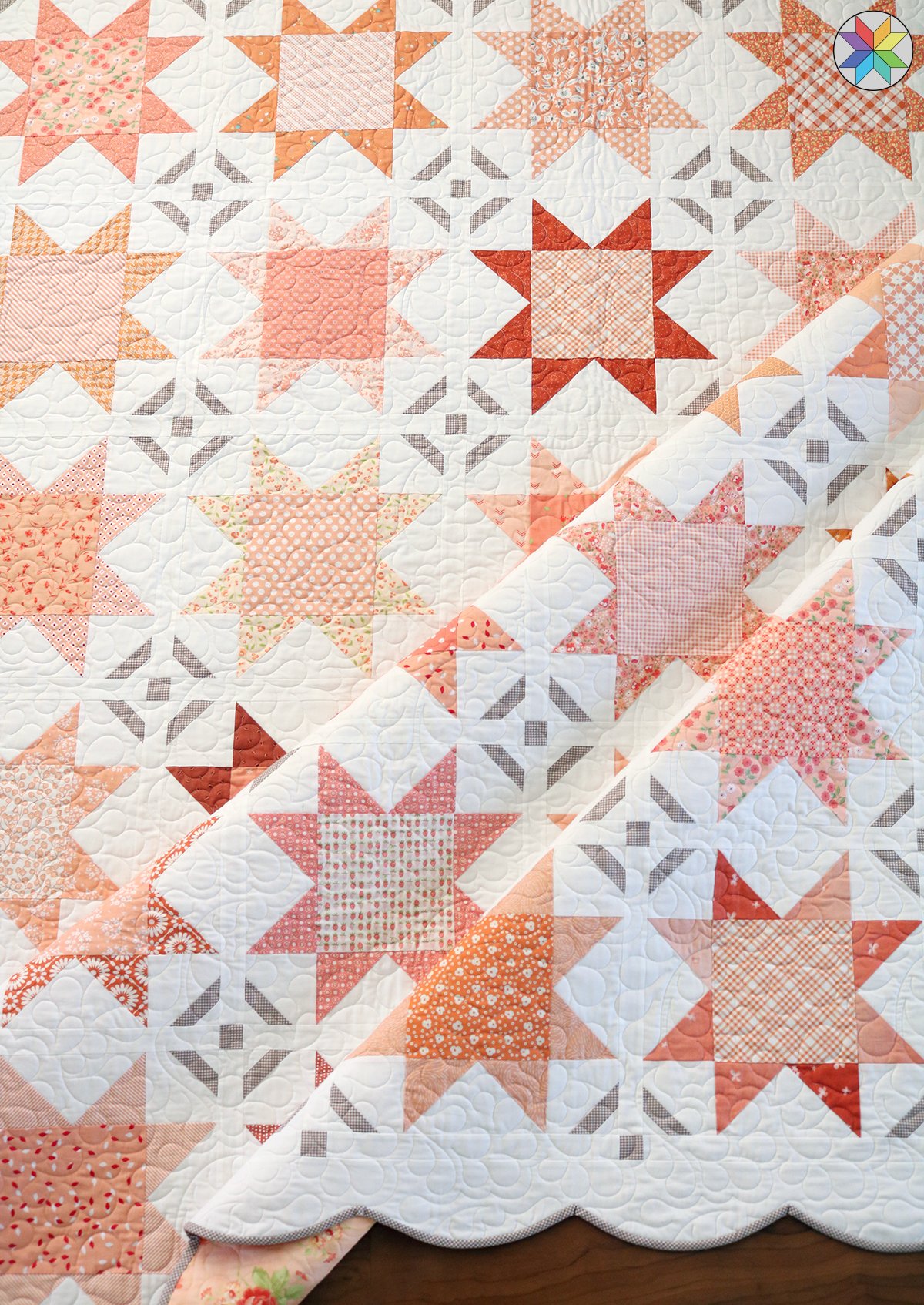Romance Quilt Pattern PAPER pattern A Bright Corner