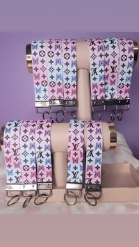 Pink/Purple Blue ombre wristlet