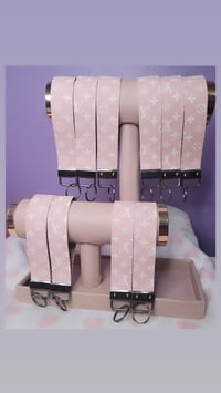 Nude pink wristlet