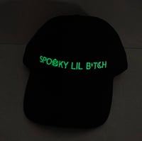 Image 2 of Spooky Lil Bitch Glow Baseball Hat