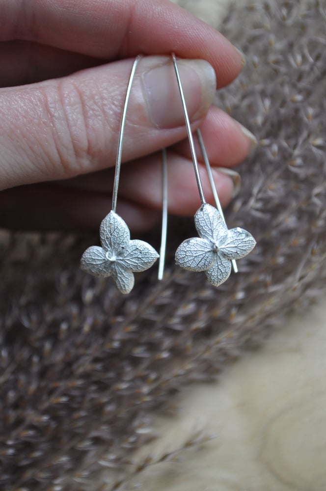 Image of One of a Kind Hydrangea Dangles (1A)