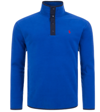 Image 1 of  Polo Ralph Lauren Men's S 1/4 Snap Pullover Fleece Top Mock Neck Sweater 