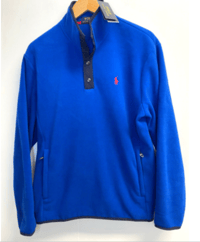 Image 3 of  Polo Ralph Lauren Men's S 1/4 Snap Pullover Fleece Top Mock Neck Sweater 